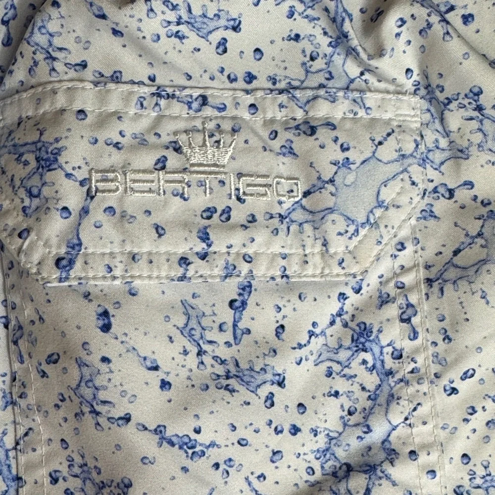 Bertigo Splatter Print Men's Swim Trunks